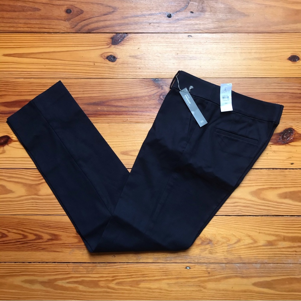 Loft Navy Curvy Straight Trouser Work Pants, NWT, 00